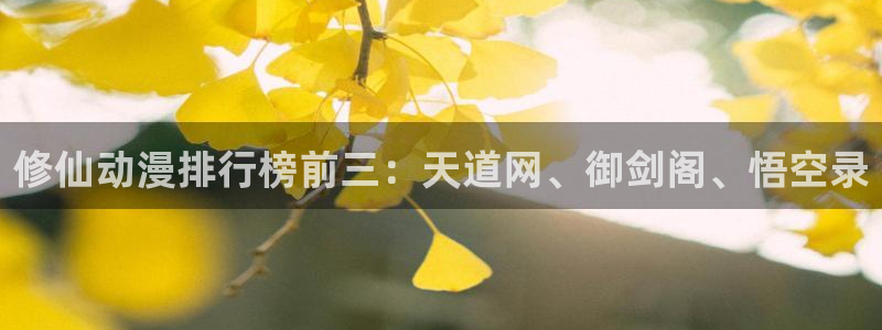 动漫下载 age动漫:修仙动漫排行榜前三:天道网、御剑阁、悟空录配图