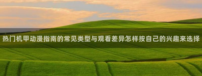 age动漫下载合集:热门机甲动漫指南的常见类型与观看差异怎样按自己的兴趣来选择配图