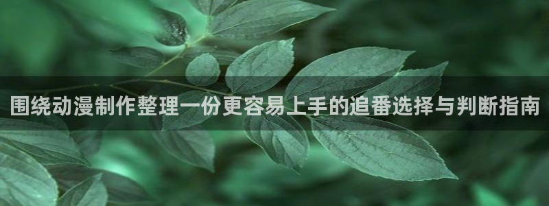 age动漫下载主页:围绕动漫制作整理一份更容易上手的追番选择与判断指南配图